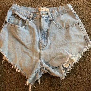 Light Jean High waisted Shorts